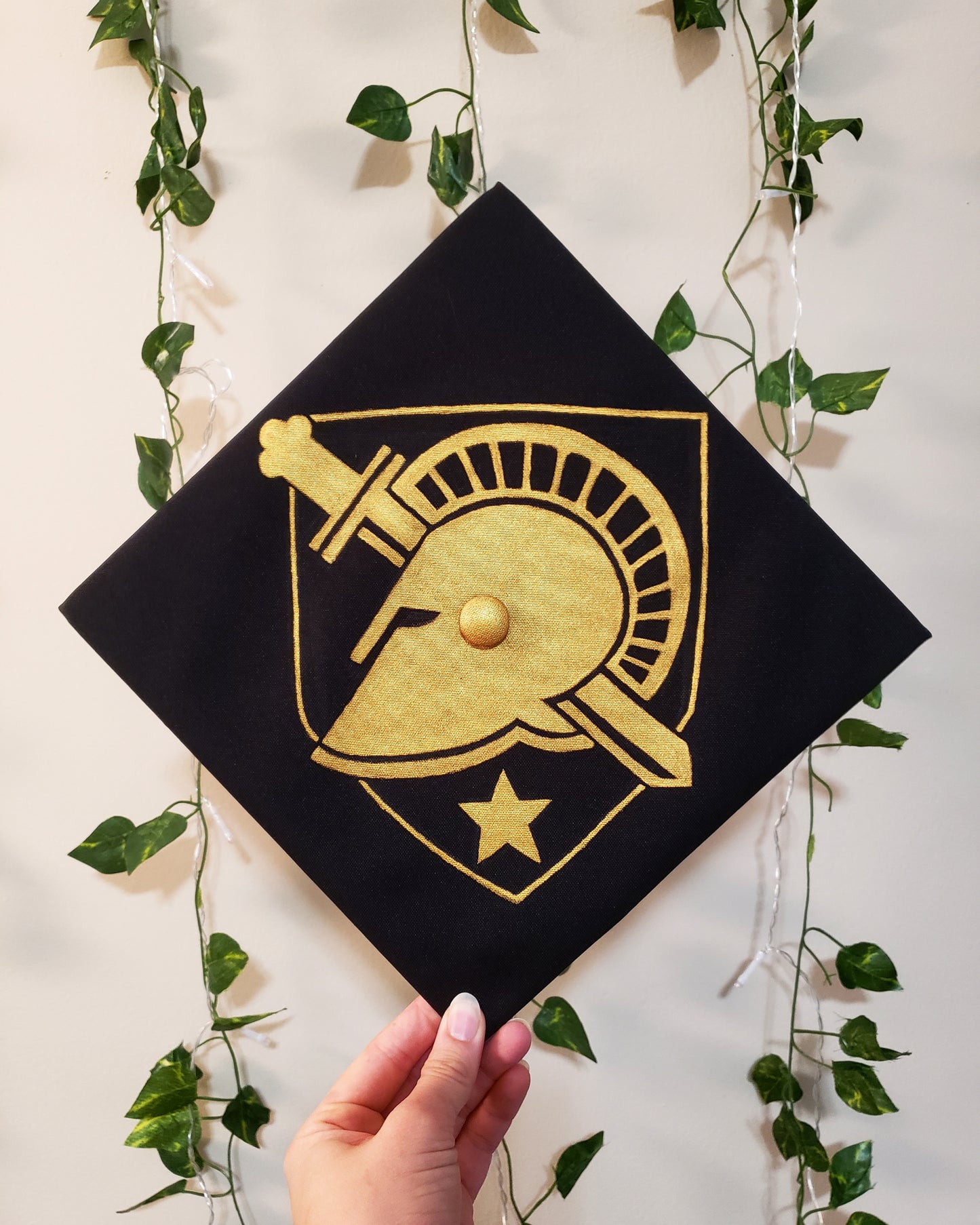Custom Hand-Painted Graduation Cap (Simple Design)