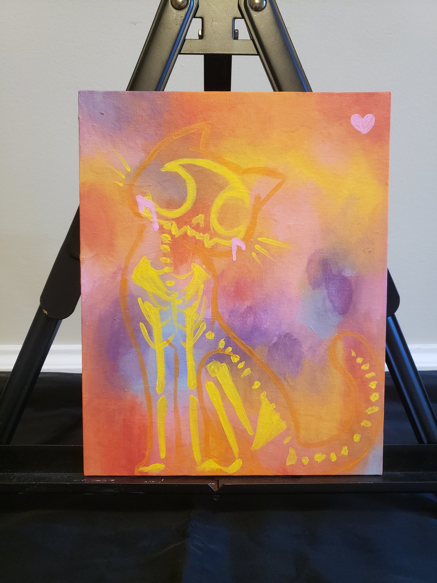 Sunset Kitty : Original Painting