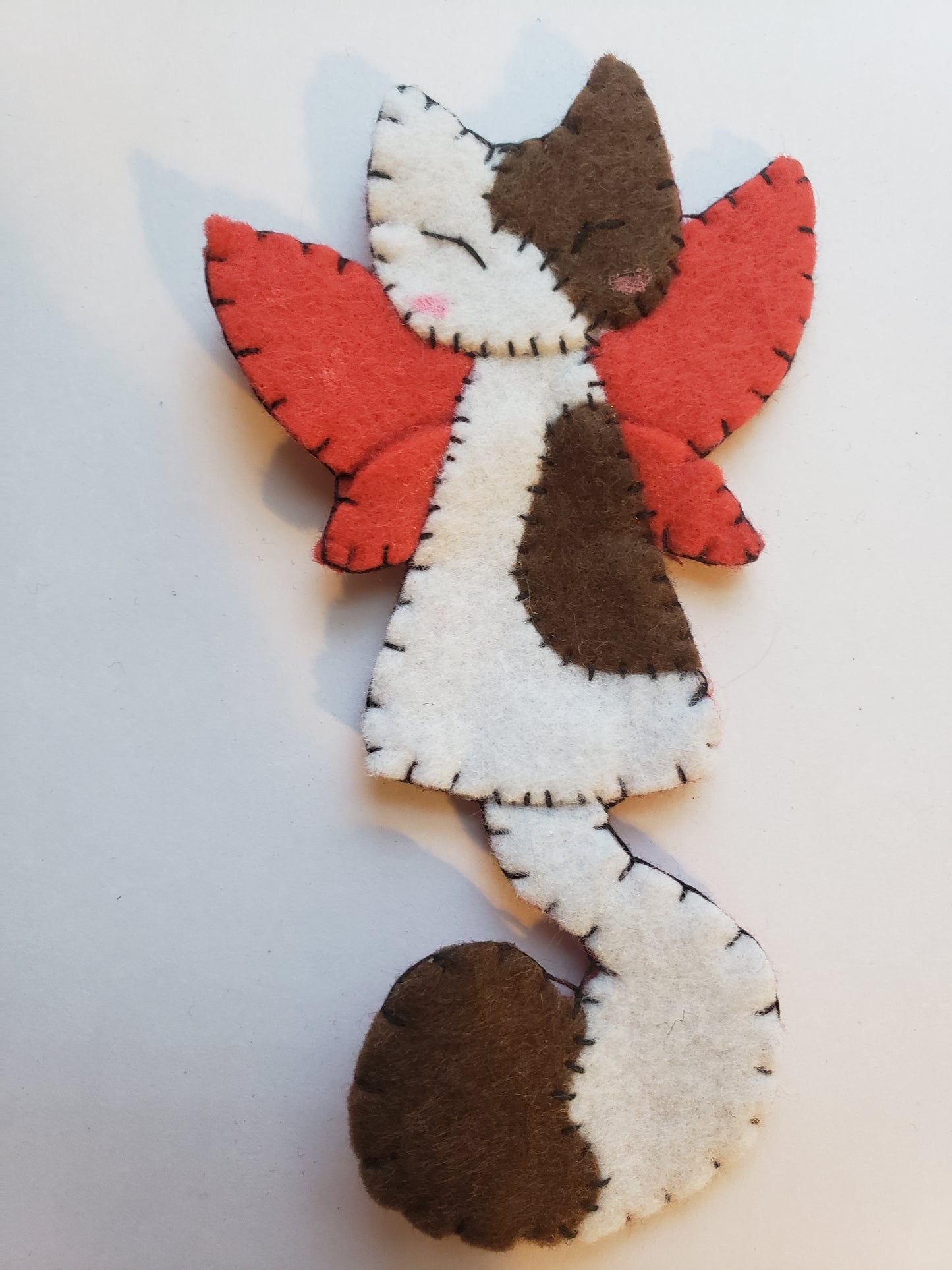 Hand-Stitched Felt Fairy Cat Bookmarks