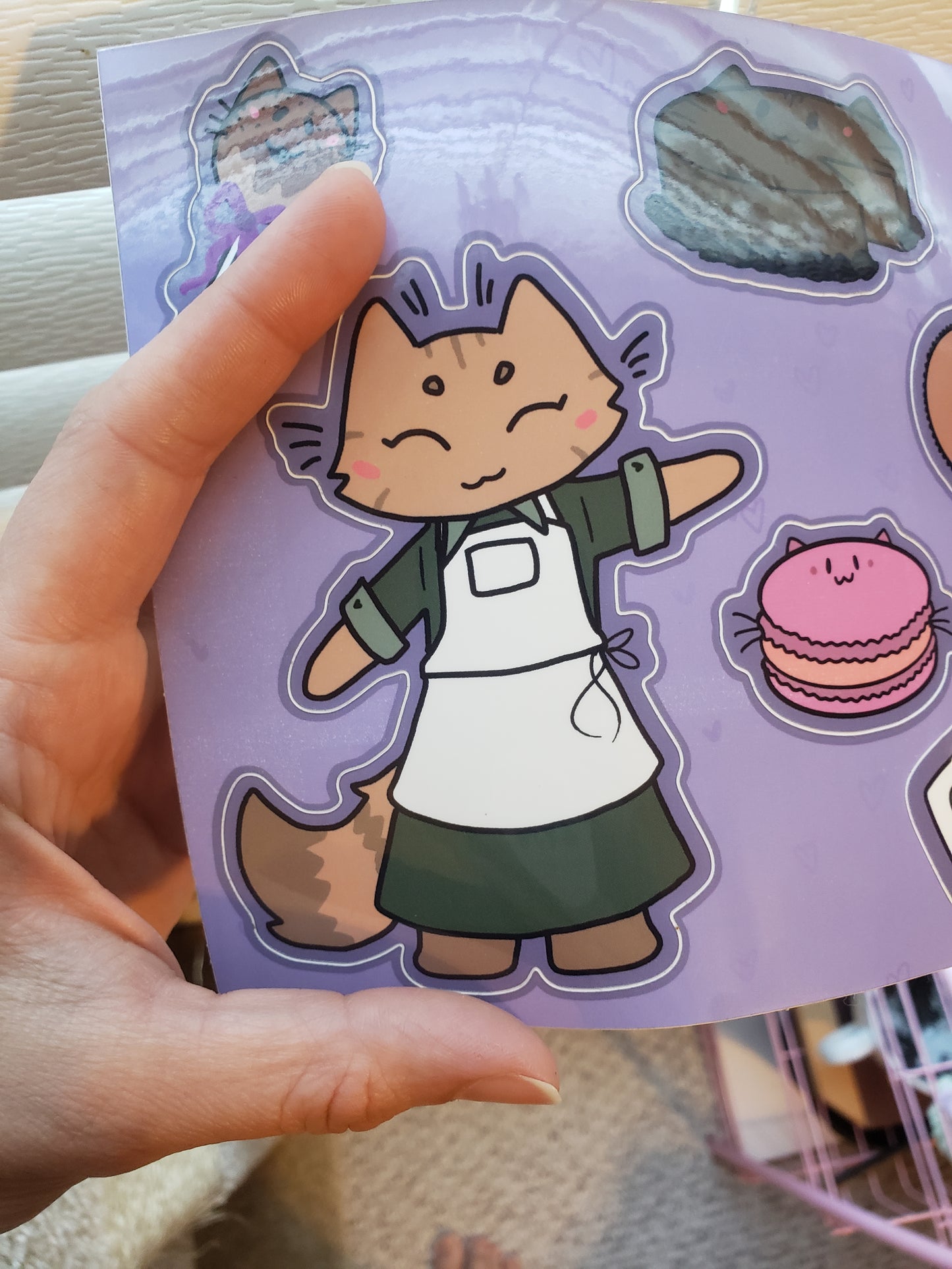 Bakery Kitty Sticker Sheet