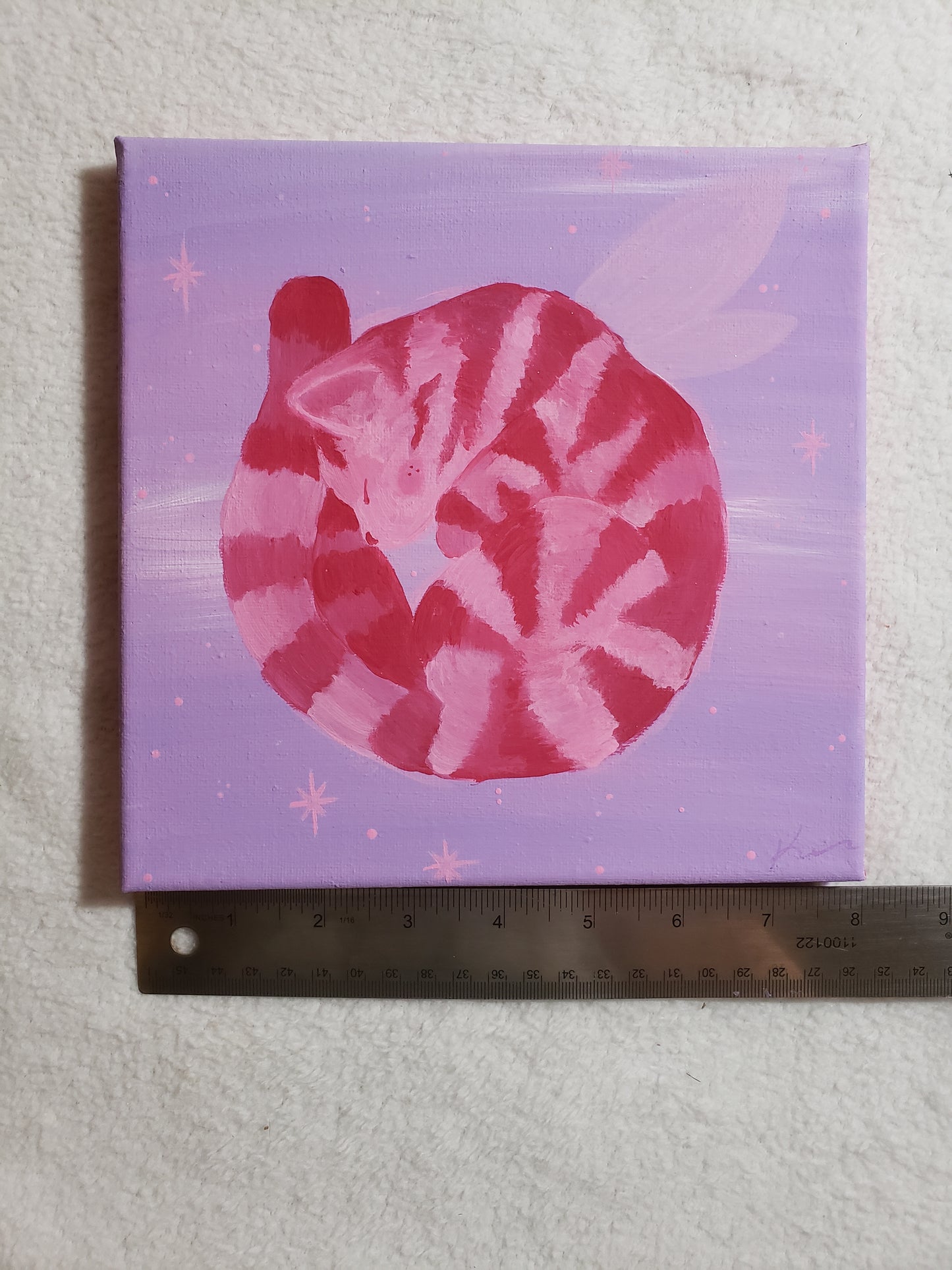 Pink Fairy Kitten : Original Painting