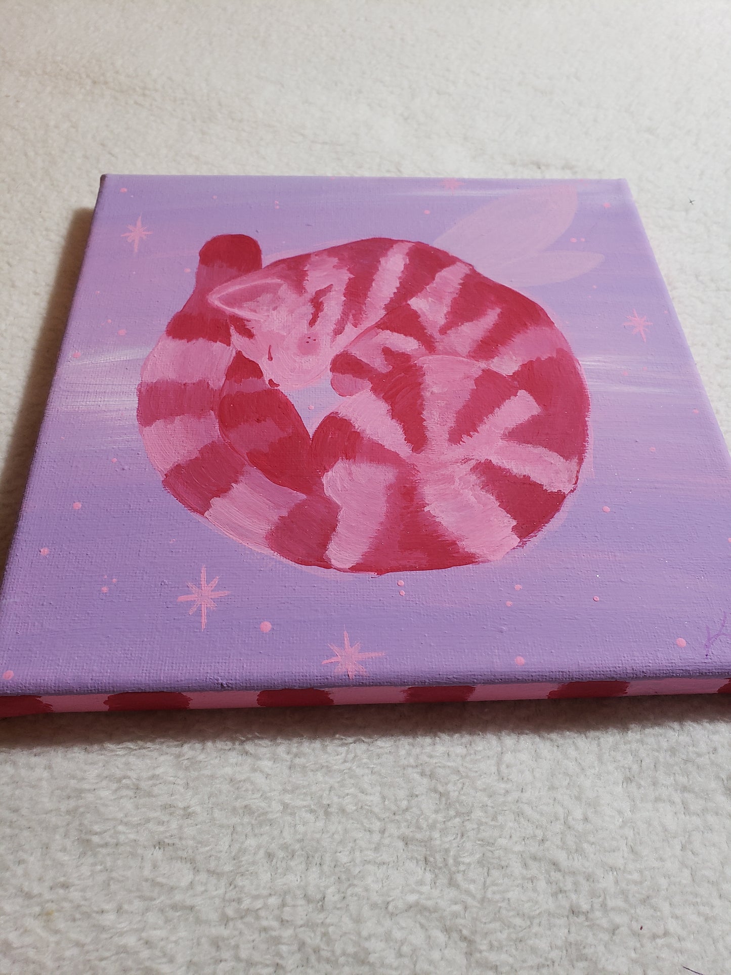 Pink Fairy Kitten : Original Painting