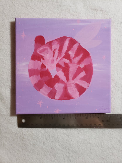 Pink Fairy Kitten : Original Painting