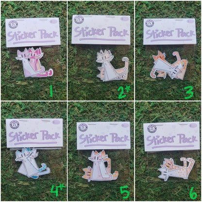 Cute Lil Guys - One of a Kind Sticker Pack of 4!