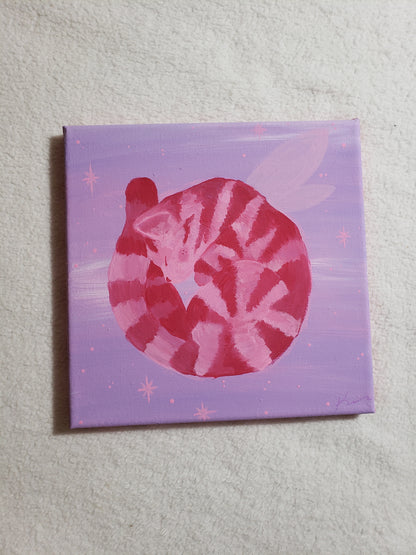 Pink Fairy Kitten : Original Painting