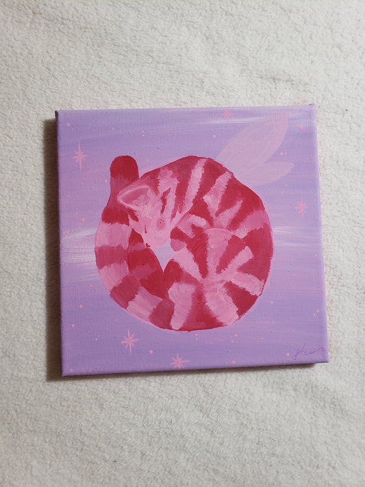 Pink Fairy Kitten : Original Painting